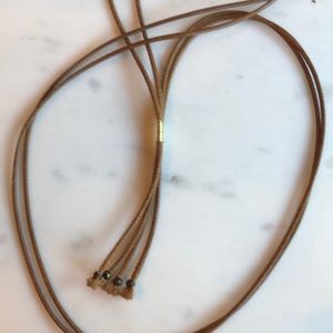 Handmade leather necklace